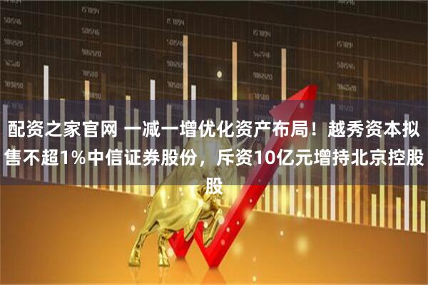 配资之家官网 一减一增优化资产布局！越秀资本拟售不超1%中信证券股份，斥资10亿元增持北京控股